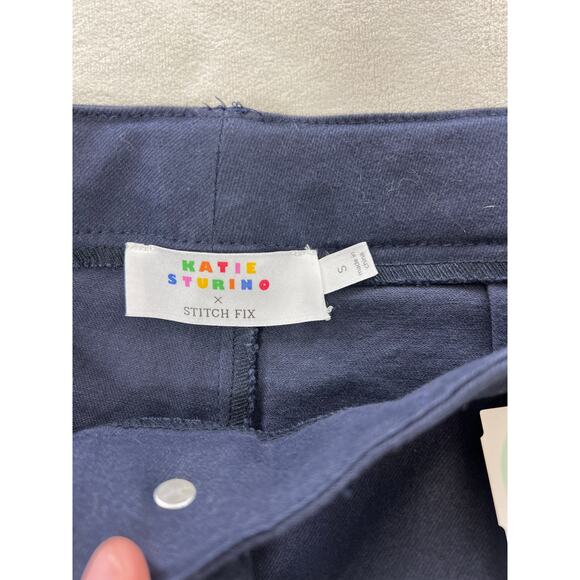 New Stitchfix X Katie Sturino Pippa Stretch Riding Navy Blue Pant Vacation - Picture 4 of 8